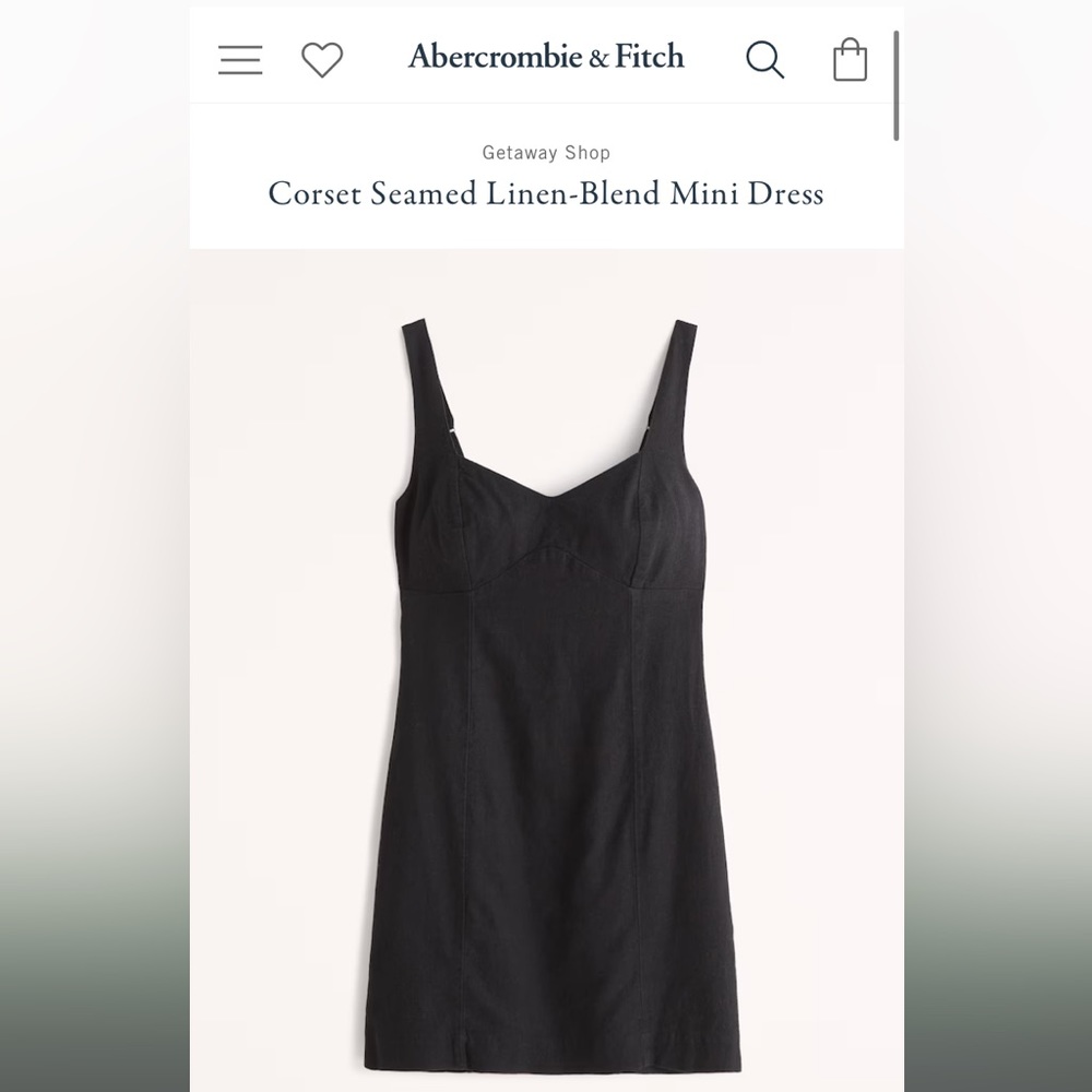 Abercrombie & Fitch Linen Blend Mini Dress